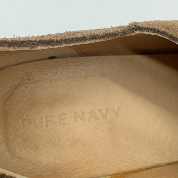 Pure Navy Brown Suede Slip On Loafer EU Size 38 MCL6247G - Picture 3 of 9